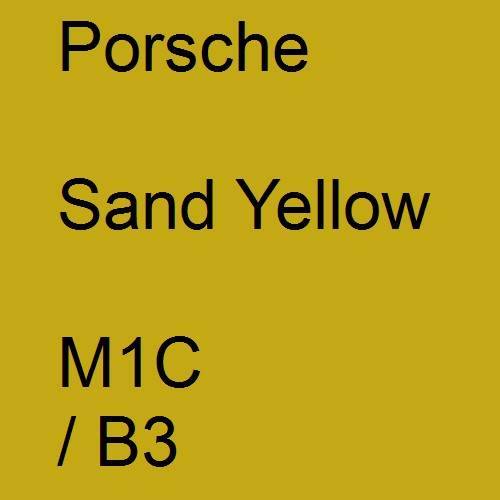 Porsche, Sand Yellow, M1C / B3.